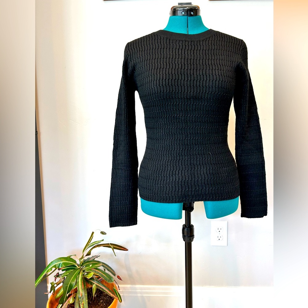 BRAND-NEW black knit sweater